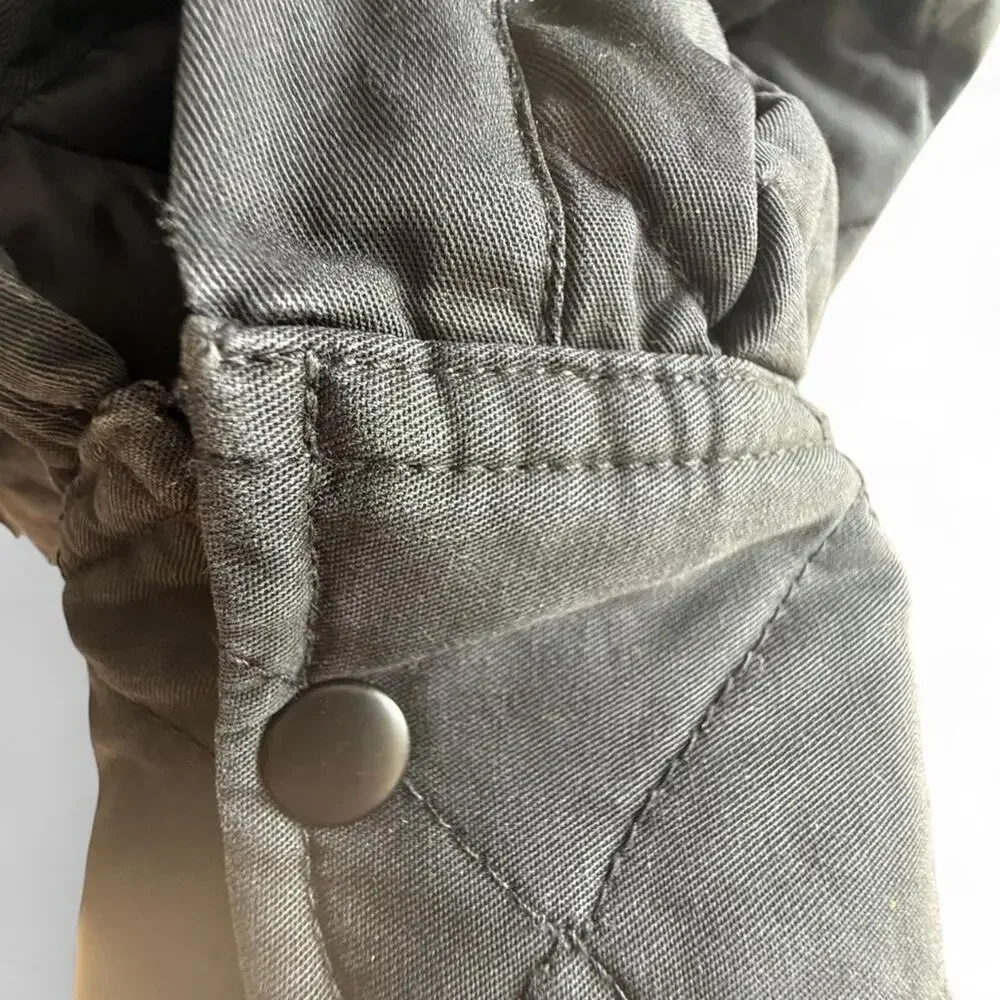 Penfield Black Quilted Button-Up Jacket – Size M